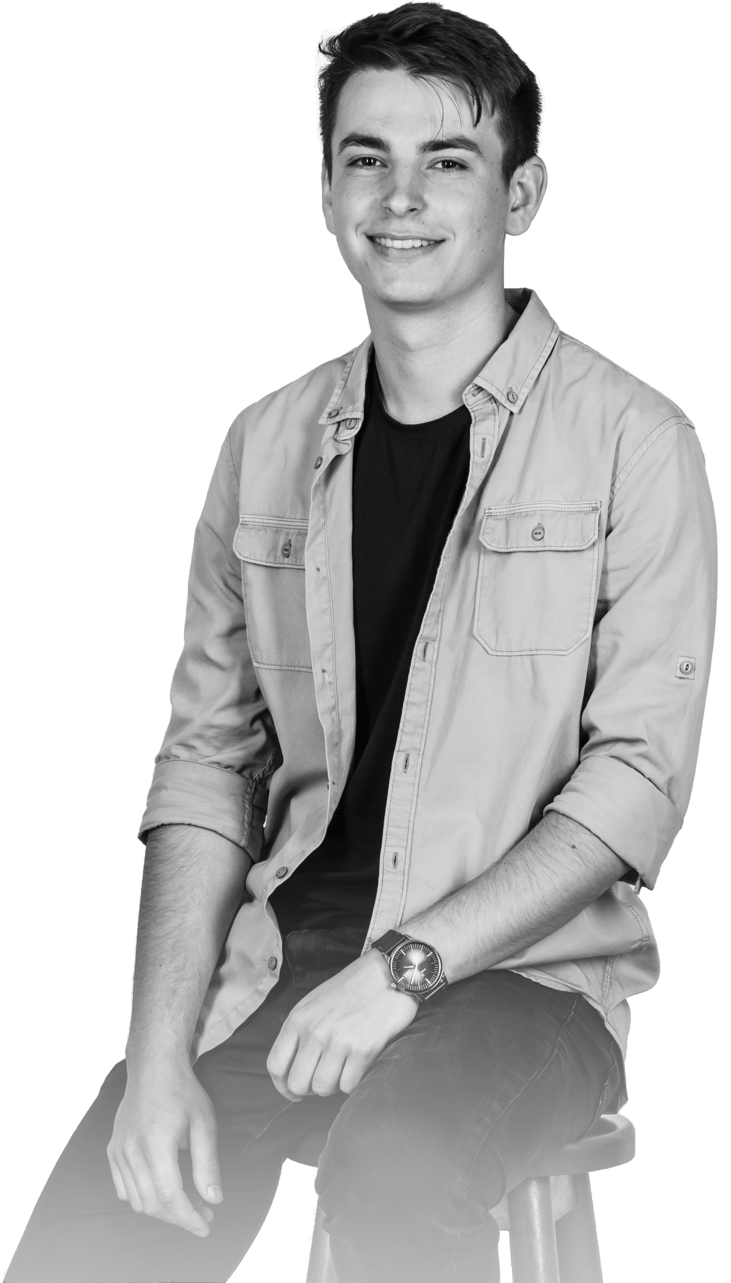 profile pic on stool no bg white feet